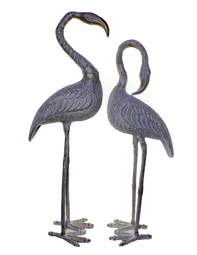 Metal İkili Flamingo Seti 105-100 Cm 104100cmbeyaz