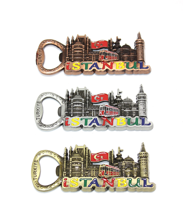 Metal İstanbul Temalı Yöresel Magnet Açacak 2Alk82