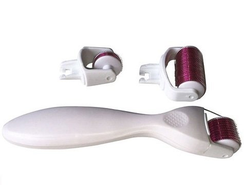 Derma Roller Titanyum İğneli 3 Başlıklı Set