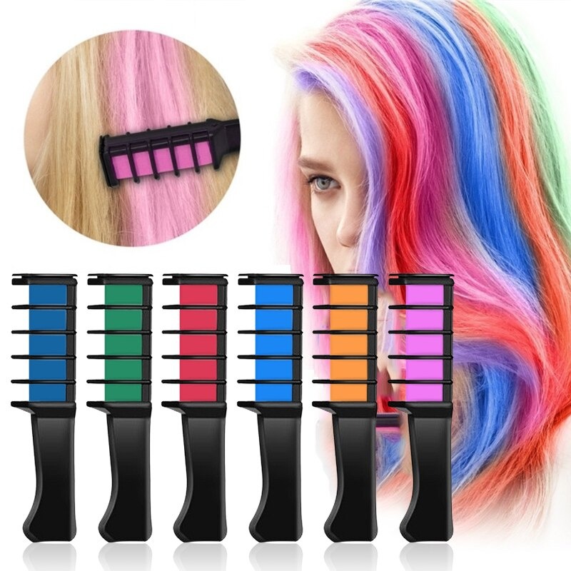 Hairchalk Mini Taraklı Saç Tebeşiri Seti ( 6 Lı Set )