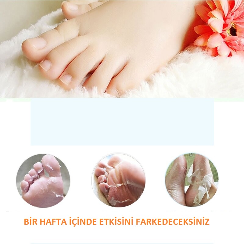 Ölü Deri Ve Çatlaklar İçin Soyulabilen Ayak Peeling Maskesi-Foot Peeling Mask