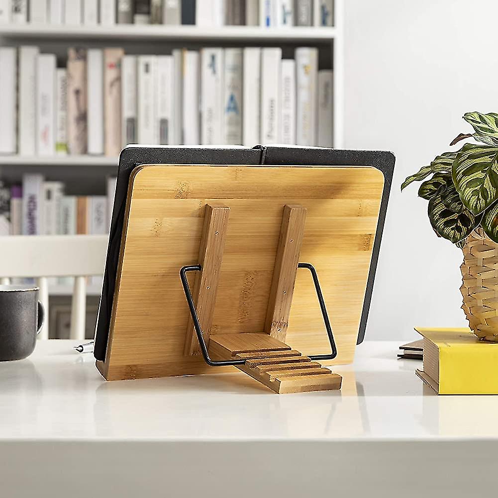 Bambu Ahşap Kitap Okuma & Tablet Standı