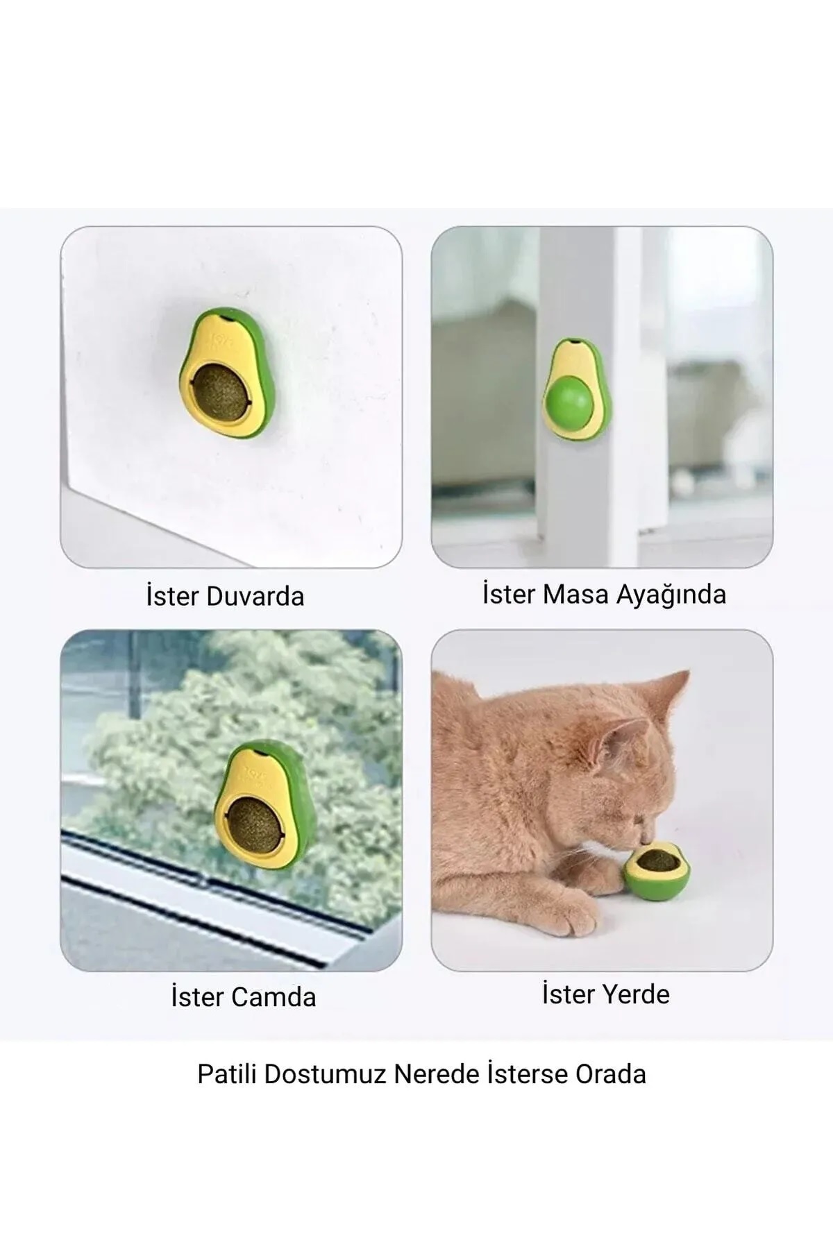 Avakado Kedi Nanesi Cat Mint Oyun Topu