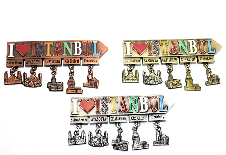 İstanbul Temalı Metal Magnet Alk3343