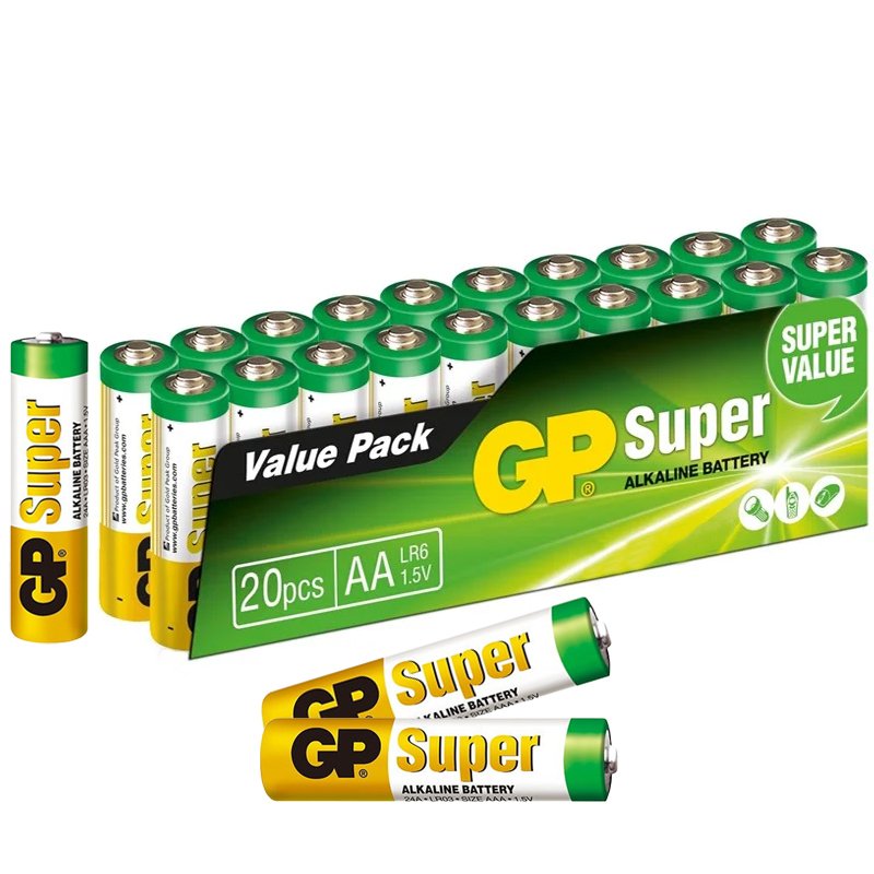 GP 24A-2VS20 Super Alkalin AAA/LR03 20’li İnce Kalem Pil