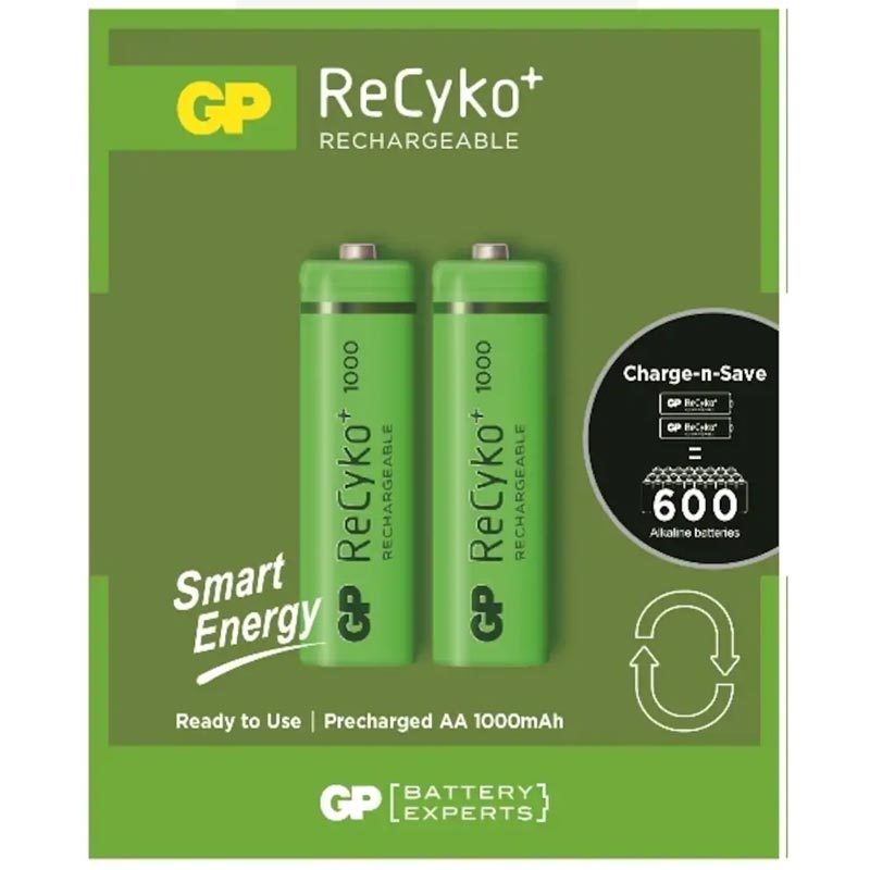 Gp 1000 mA R6 Şarj Edilebilir Smart Enerji 2’li Kalem Pil