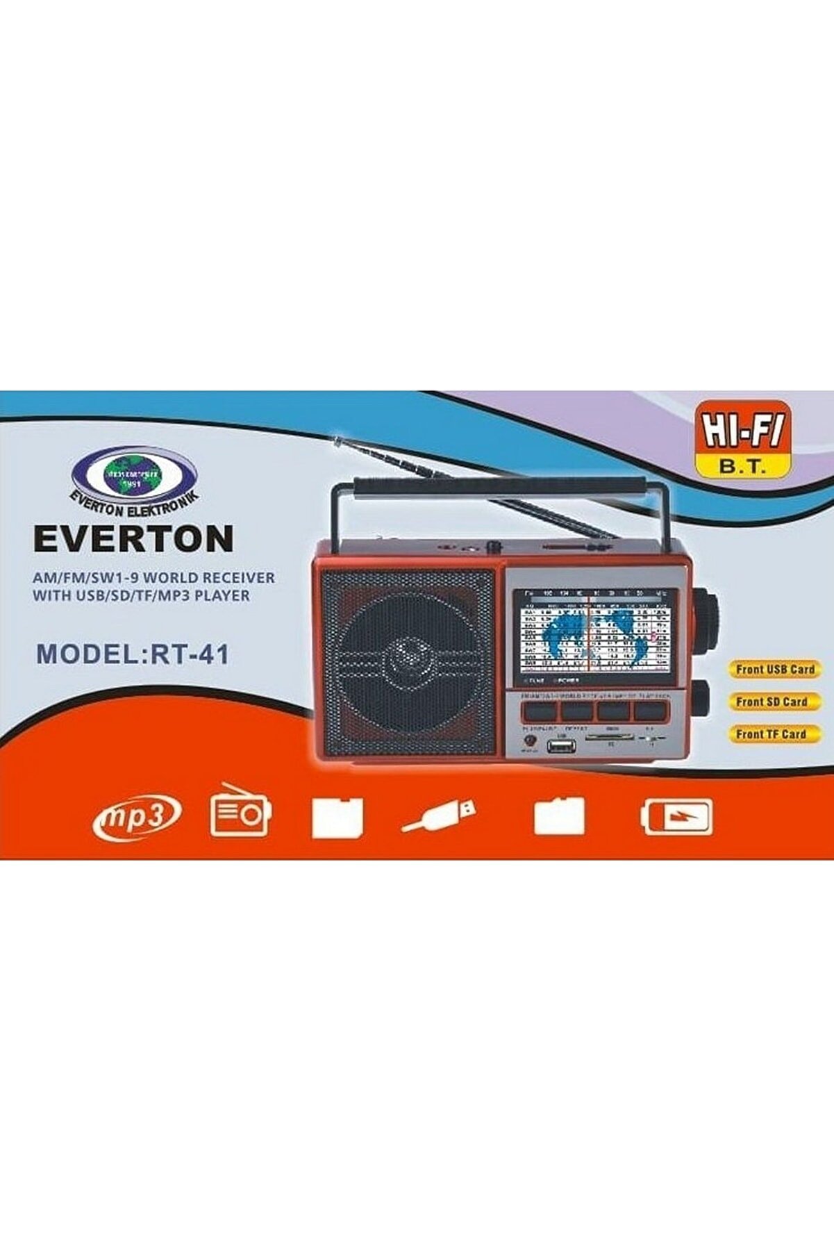 Everton Rt-41 BT Usb Sd Fm Sw3 Radyo