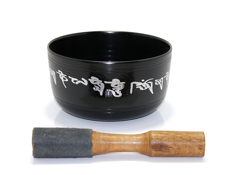 Siyah Meditasyon Çanı Yoga Çanı Tibet Çanağı Singing Bowl ksk188