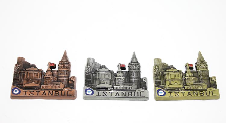 Metal İstanbul Temalı  Yöresel Magnet 2Alk79