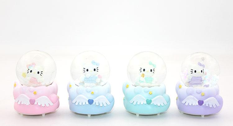 Minik Hello Kitty Işıklı Kar Küresi 7 Cm Alk1845