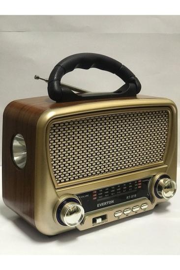 Rt-819 Güneş Enerjili Nostaljik Fm,aux,usb Müzik Çalar