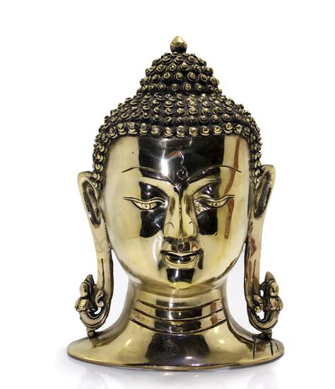 Metal Buda Büstü Biblosu 28 Cm KSK266