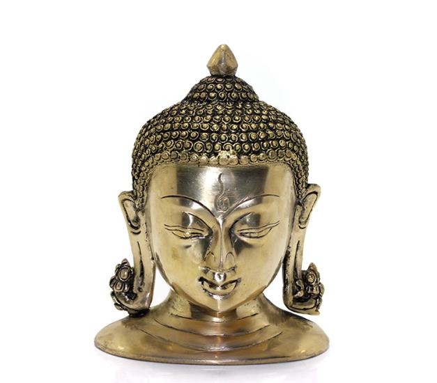 Metal Buda Büstü Biblosu 16 Cm KSK267