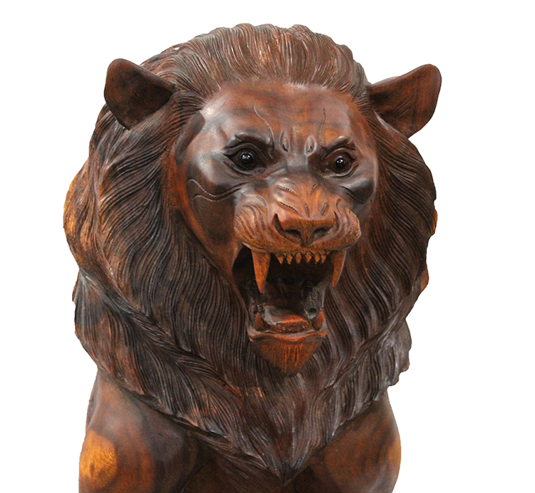 Ahşap Aslan Figürü 80 cm ST00040